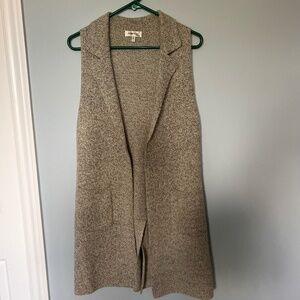 Monteau Long Sleeveless Cardigan